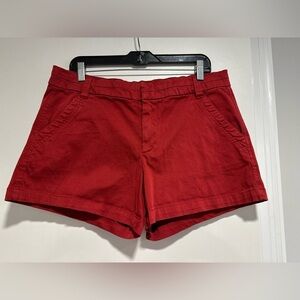 Tinsel Couture Sz30 Red Chino Stretch Preppy Casual Deck Summer Nautical Shorts.